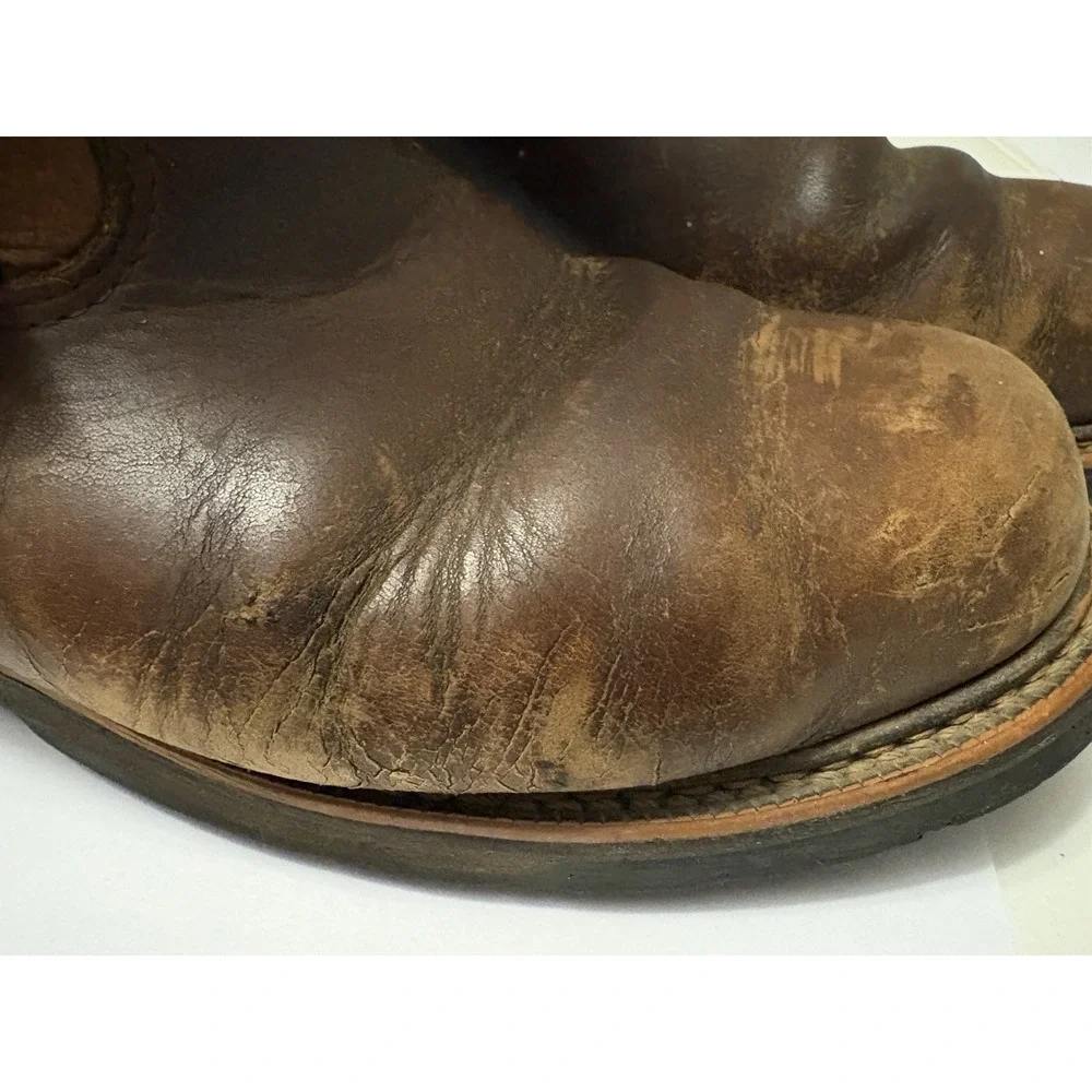 Thorogood American Heritage 814-4208 Tobacco Leather‎ Boots. REPAIR NEEDED